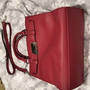 Dana Buchman Beautiful Red satchel/handbag/crossbody/shoulder bag, NWOT